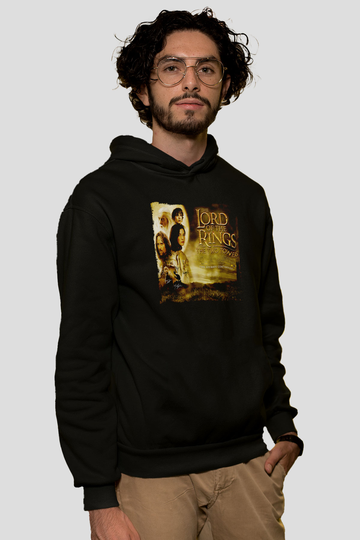 Yüzüklerin Efendisi Siyah Unisex Hoodie