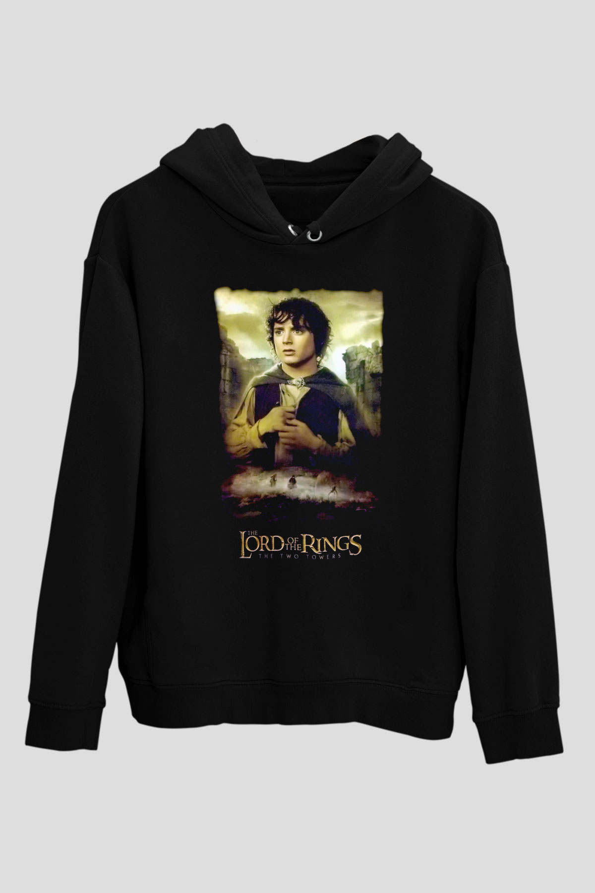 Yüzüklerin Efendisi Siyah Unisex Hoodie