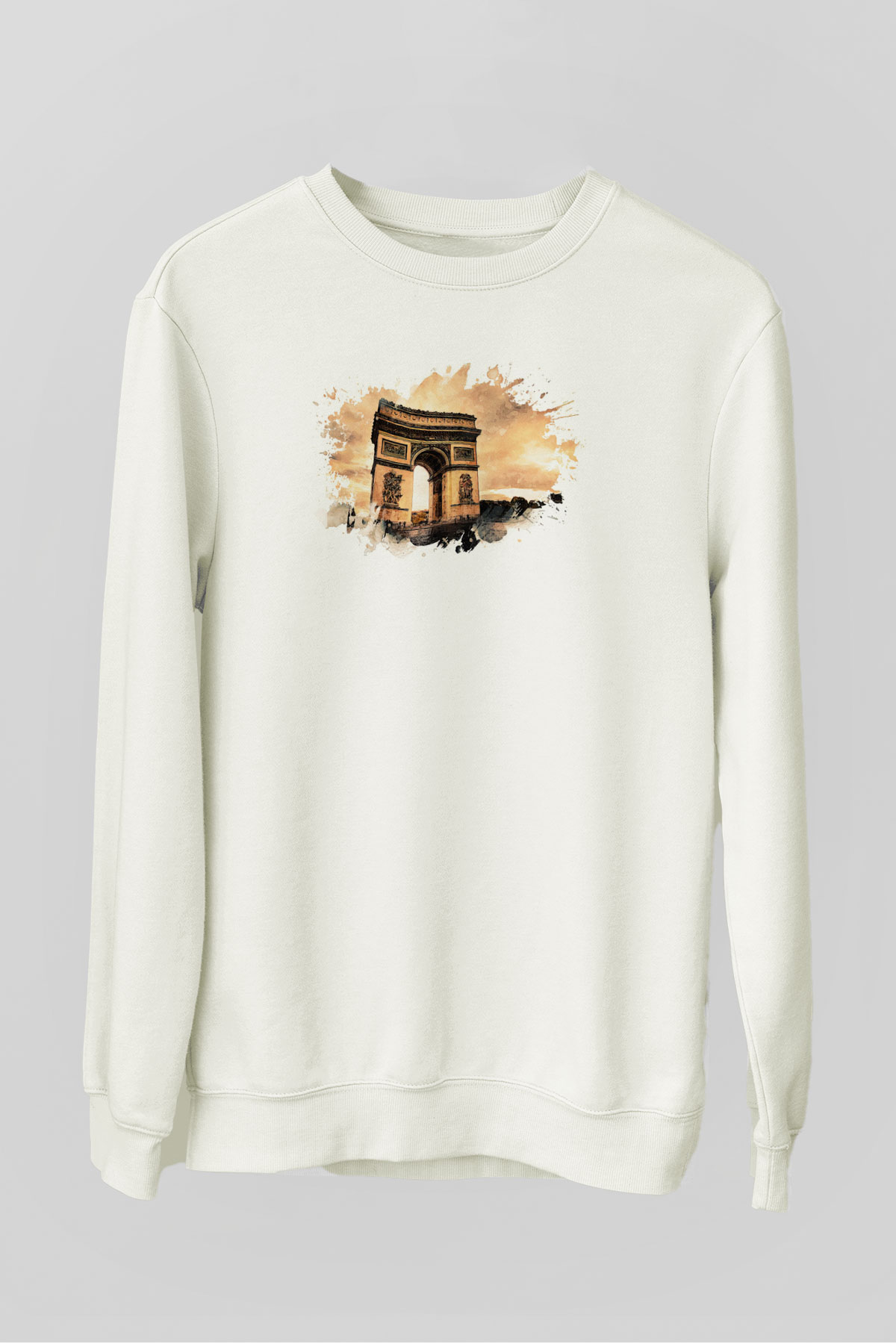 Zafer Takı Beyaz Unisex Sweatshirt