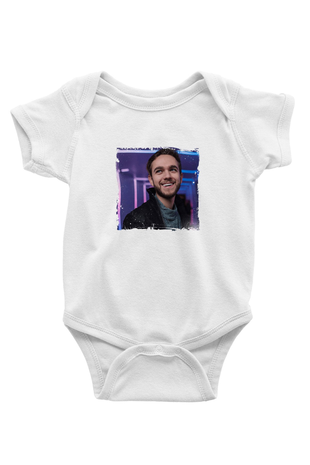 Zedd Baskılı Beyaz Bebek Body - Zıbın