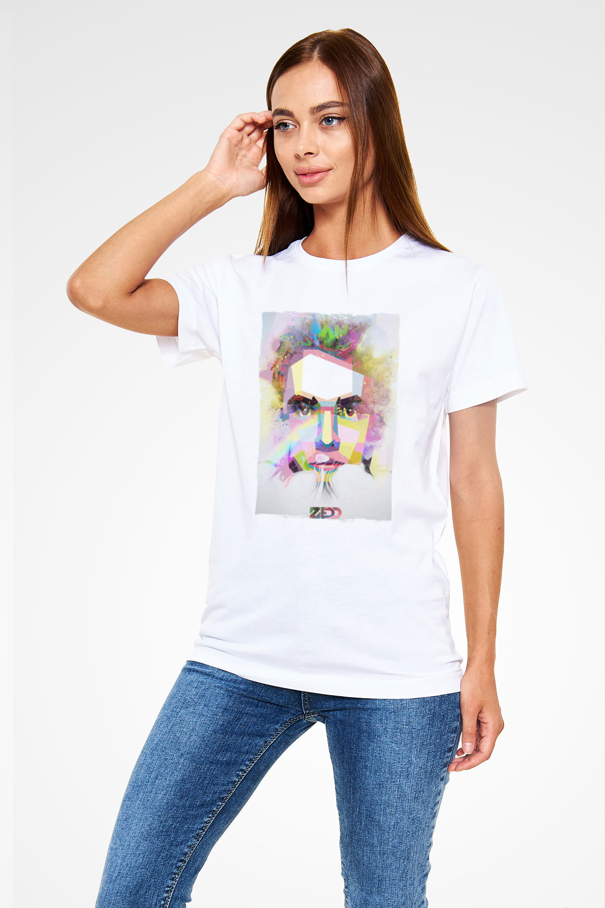 Zedd Beyaz Unisex Tişört T-Shirt - TişörtFabrikası