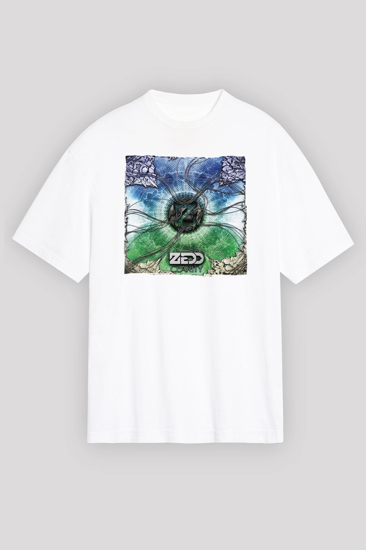 Zedd Beyaz Oversize Tişört Oversize T-shirt - TişörtFabrikası