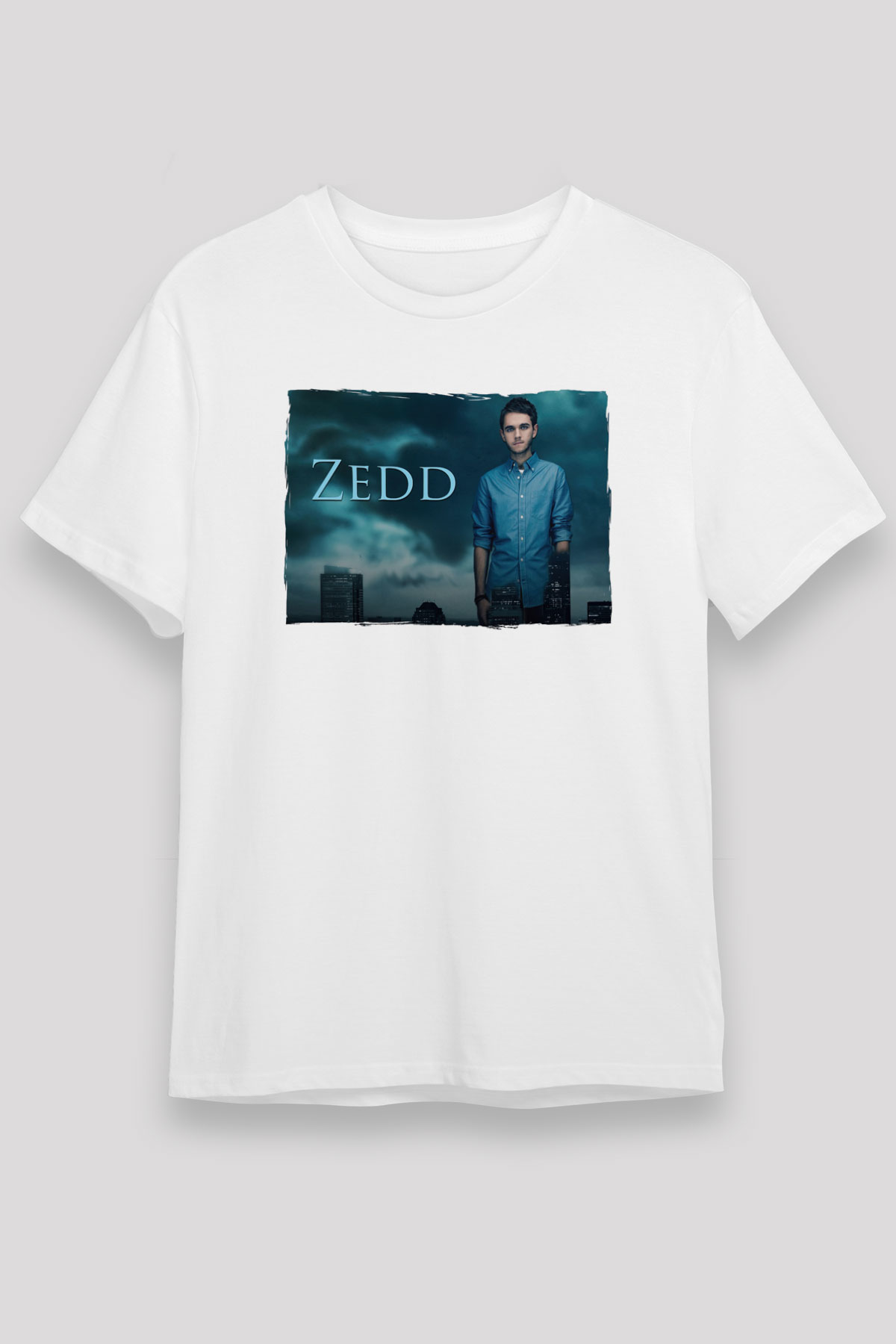 Zedd Beyaz Unisex Tişört T-Shirt - TişörtFabrikası