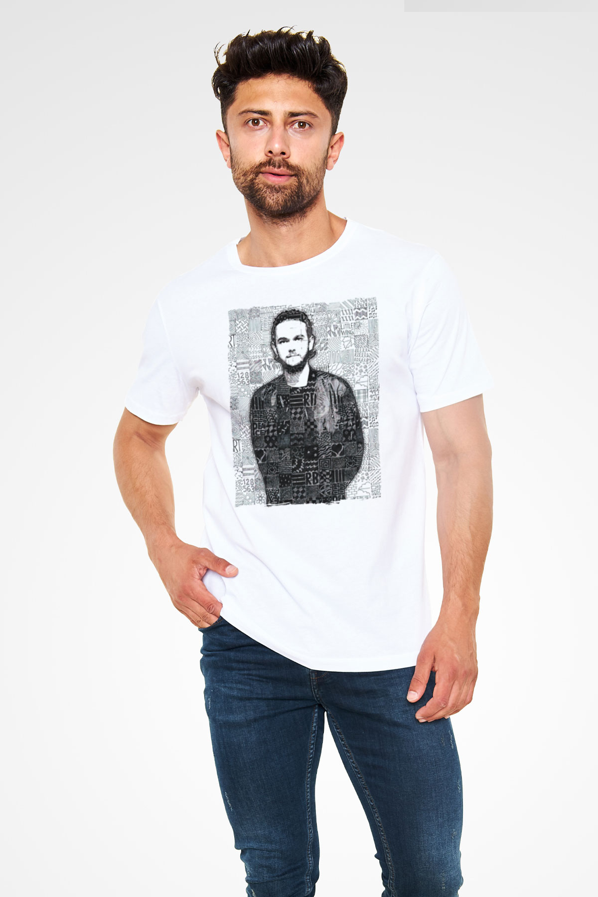 Zedd Beyaz Unisex Tişört T-Shirt - TişörtFabrikası