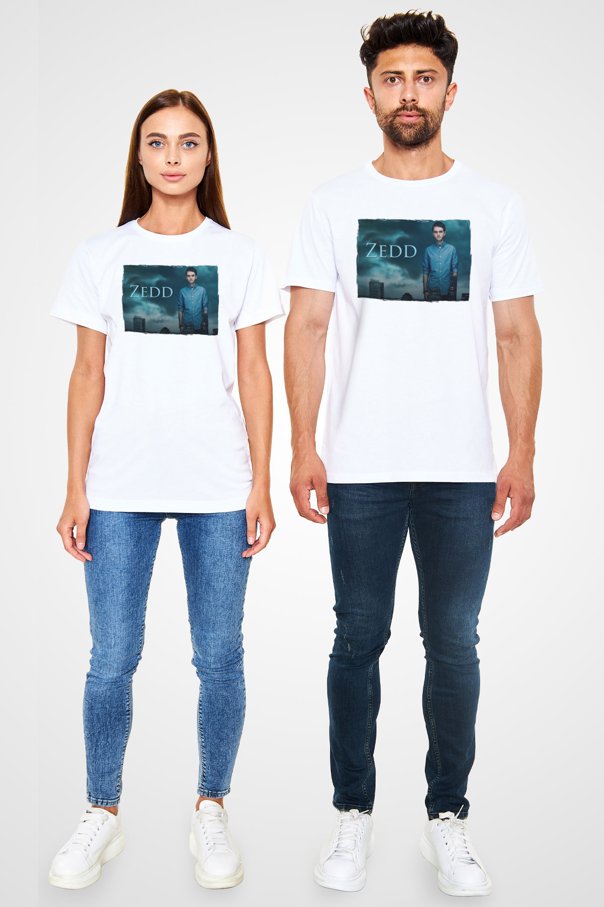 Zedd Beyaz Unisex Tişört T-Shirt - TişörtFabrikası