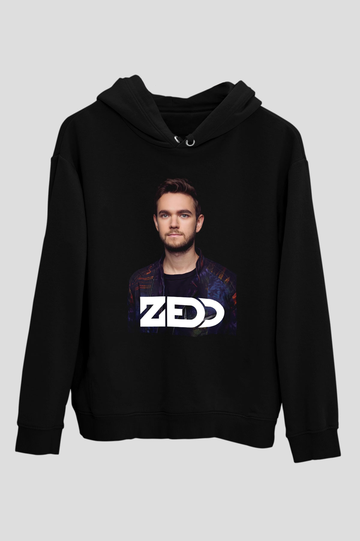 Zedd Siyah Unisex Kapüşonlu Sweatshirt