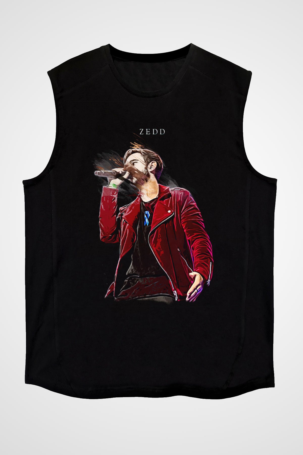 Zedd Siyah Unisex Kolsuz Tişört
