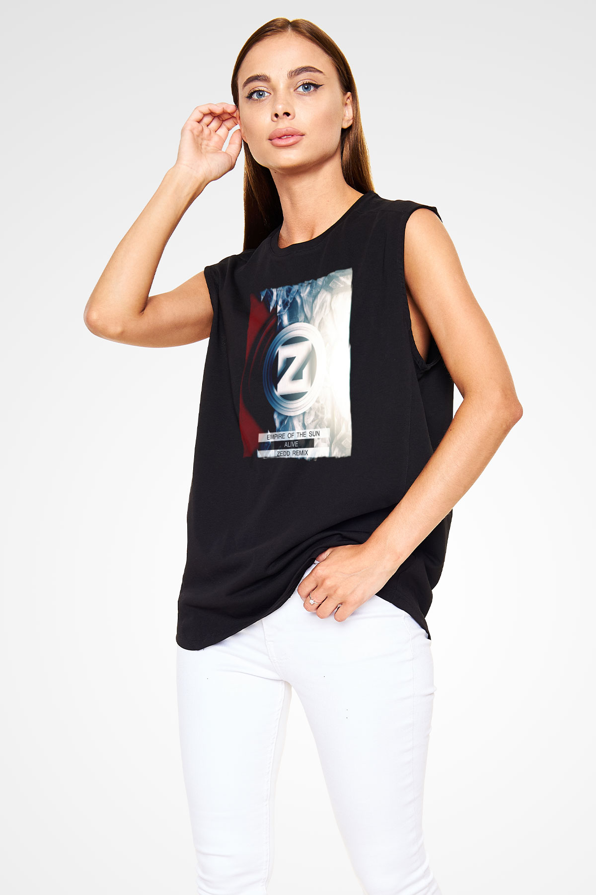 Zedd Siyah Unisex Kolsuz Tişört