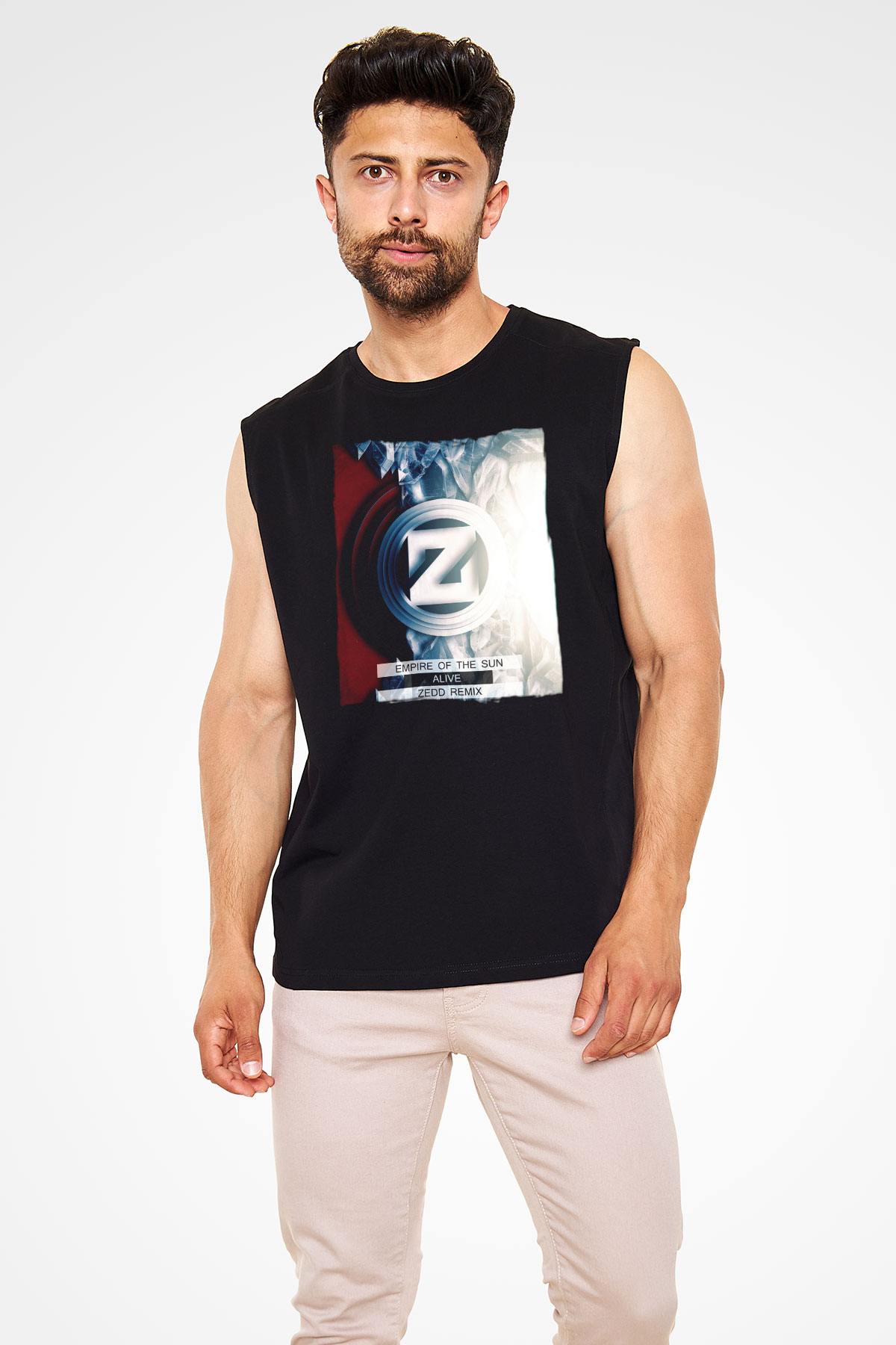 Zedd Siyah Unisex Kolsuz Tişört