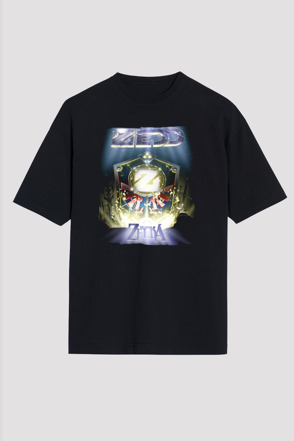 Zedd Siyah Oversize Tişört Oversize T-shirt - TişörtFabrikası