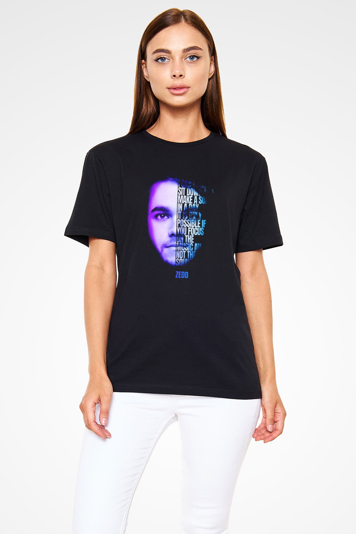 Zedd Siyah Unisex Tişört T-Shirt - TişörtFabrikası