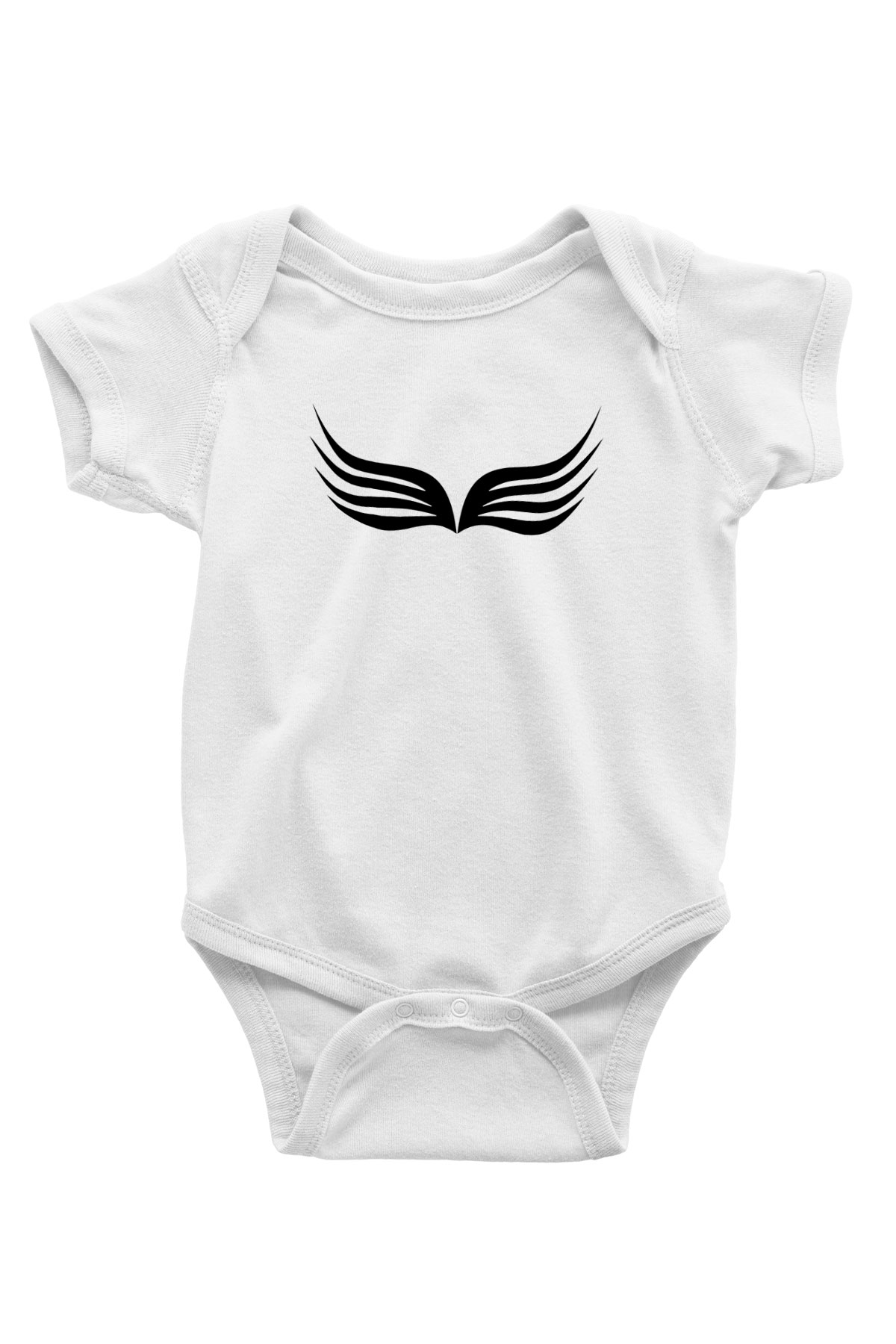 Zero Wing Baskılı Beyaz Unisex Bebek Body - Zıbın