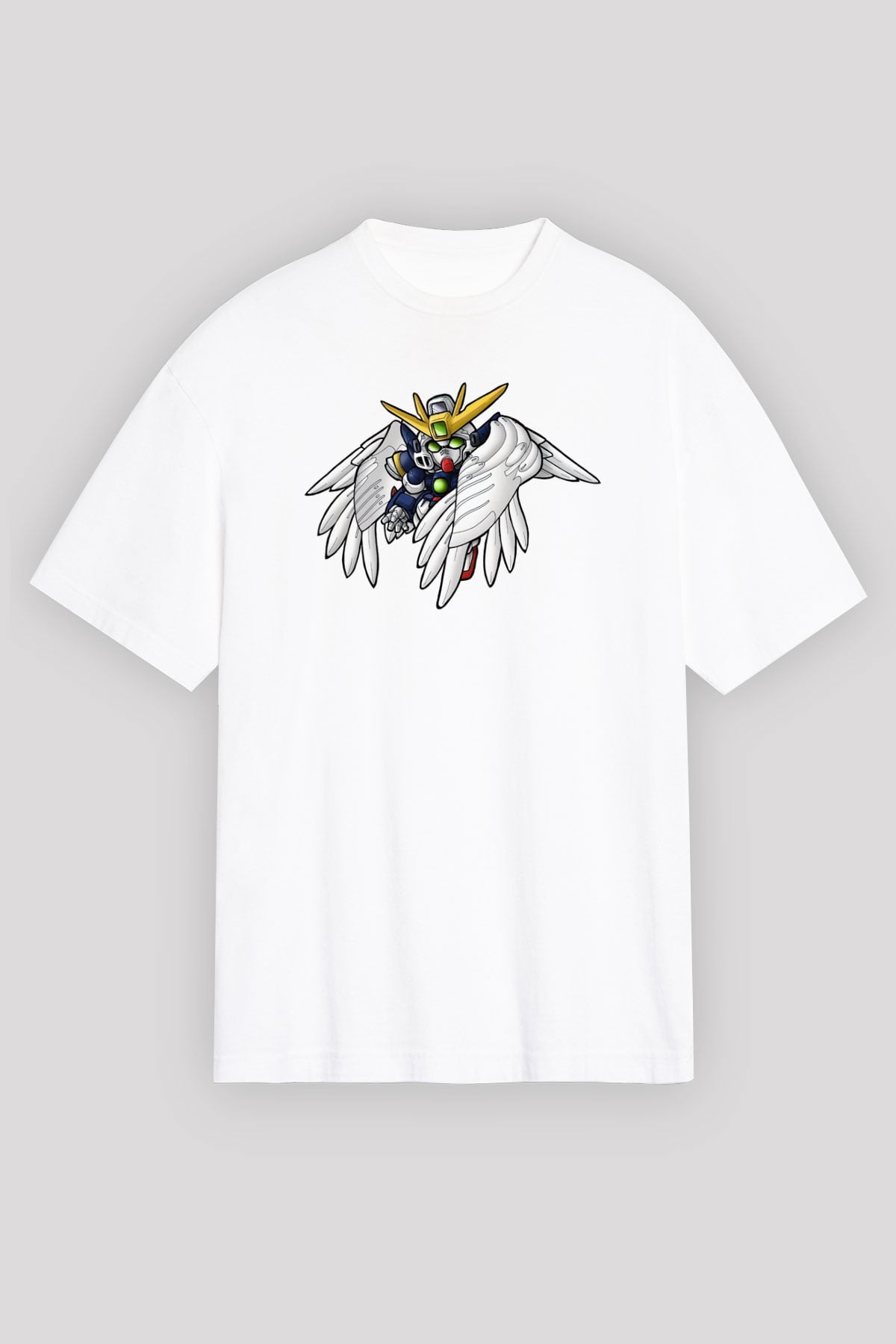 Zero Wing Beyaz Oversize Tişört Oversize T-shirt