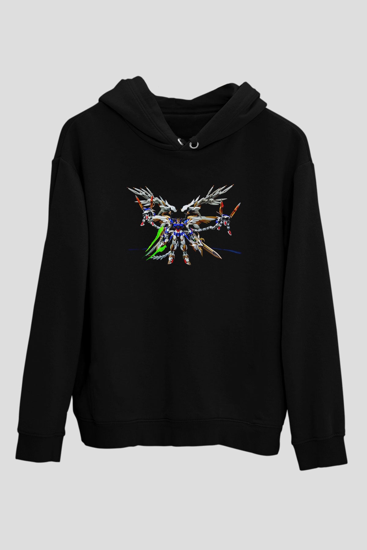 Zero Wing Siyah Unisex Hoodie