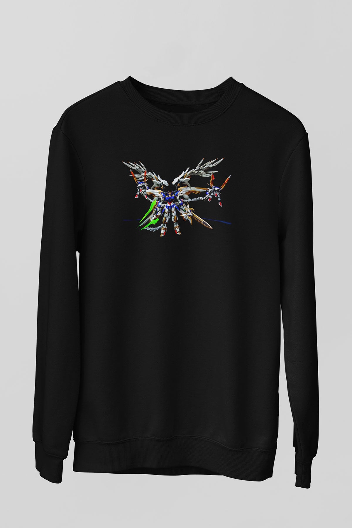 Zero Wing Siyah Unisex Sweatshirt