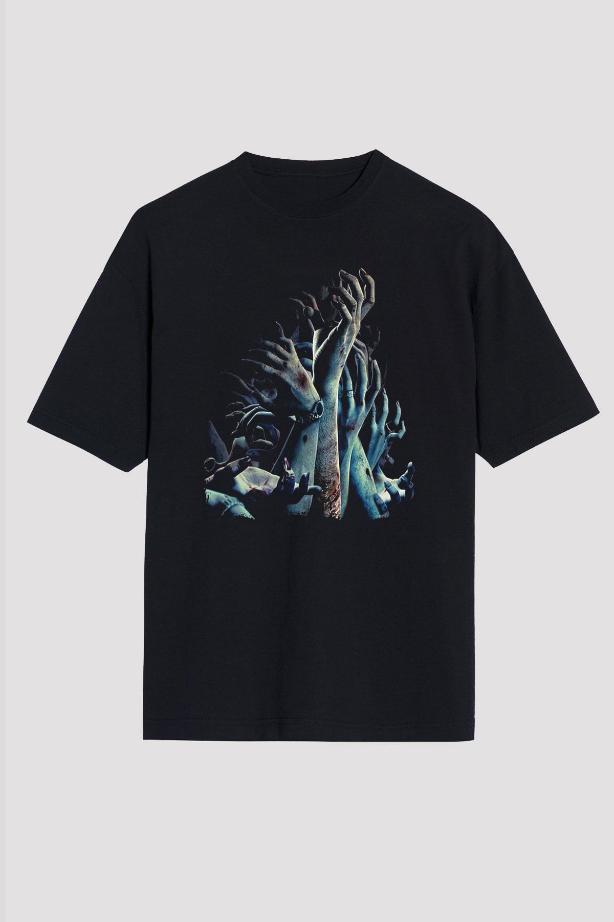 Zombi Siyah Oversize Tişört Oversize T-shirt