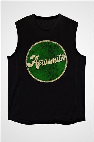  Aerosmith Siyah Unisex Kolsuz Tişört