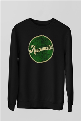  Aerosmith Siyah Unisex Sweatshirt