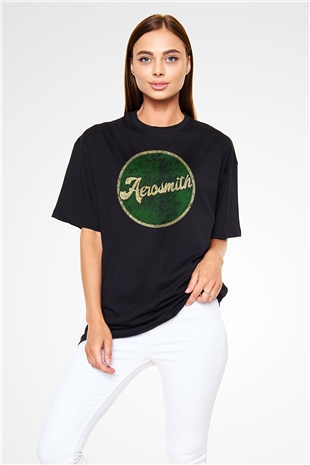  Aerosmith Siyah Oversize Tişört Oversize T-shirt - TişörtFabrikası