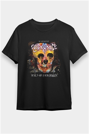  Aerosmith Siyah Unisex Tişört T-Shirt - TişörtFabrikası