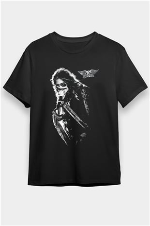  Aerosmith Siyah Unisex Tişört T-Shirt - TişörtFabrikası