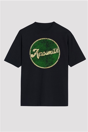  Aerosmith Siyah Oversize Tişört Oversize T-shirt - TişörtFabrikası