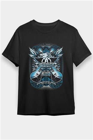  Aerosmith Siyah Unisex Tişört T-Shirt - TişörtFabrikası