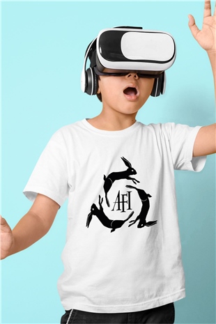 Afi Beyaz Unisex Çocuk Tişört