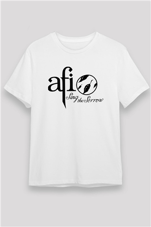  Afi Beyaz Unisex Tişört T-Shirt - TişörtFabrikası