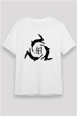  Afi Beyaz Unisex Tişört T-Shirt - TişörtFabrikası