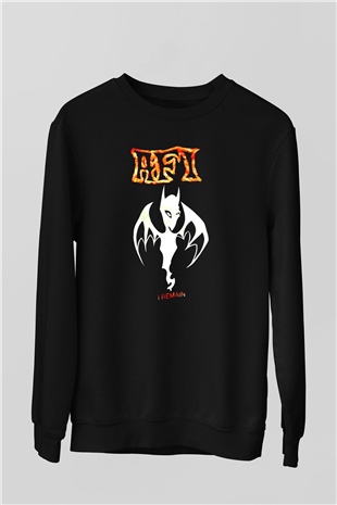  Afi Siyah Unisex Sweatshirt