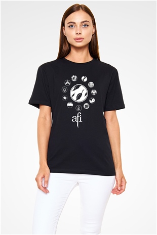  Afi Siyah Unisex Tişört T-Shirt - TişörtFabrikası