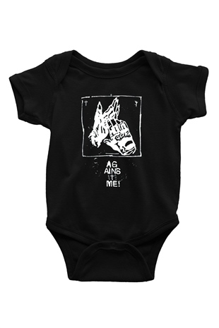  Against Me Siyah Bebek Body - Zıbın
