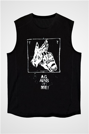  Against Me Siyah Unisex Kolsuz Tişört