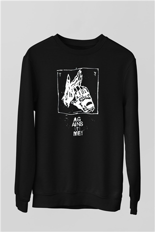  Against Me Siyah Unisex Sweatshirt