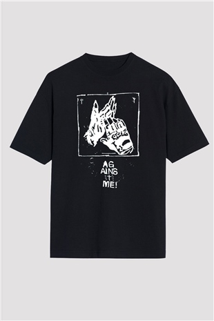  Against Me Siyah Oversize Tişört Oversize T-shirt - TişörtFabrikası