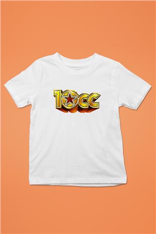 10cc Baskılı Beyaz Unisex Beyaz Çocuk Tişört - Tshirt