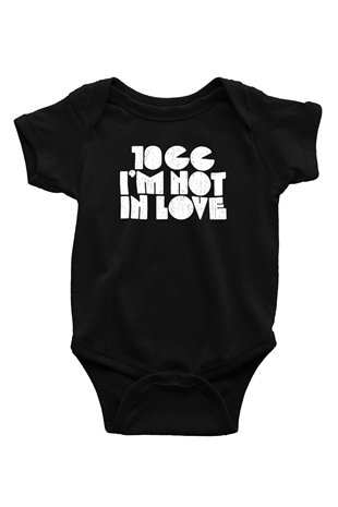 10cc Baskılı Unisex Siyah Bebek Body - Zıbın