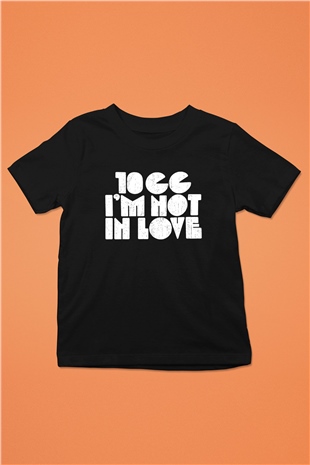10cc Baskılı Unisex Siyah Çocuk Tişört - Tshirt