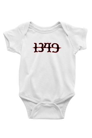 1349 Baskılı Unisex Beyaz Bebek Body - Zıbın