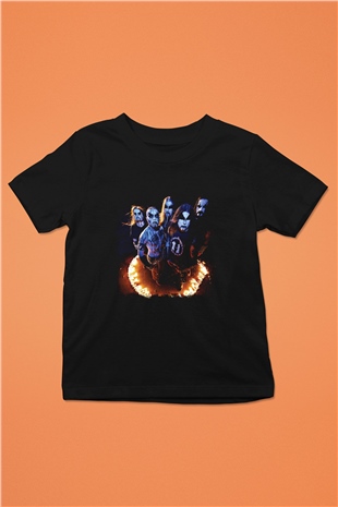 1349 Baskılı Unisex Siyah Çocuk Tişört