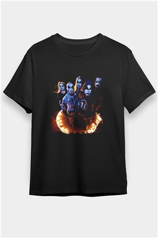 1349 Baskılı Unisex Siyah Tişört
