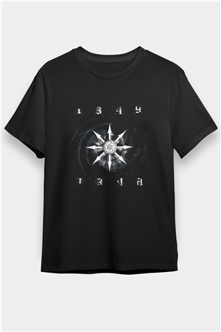 1349 Baskılı Unisex Siyah Tişört