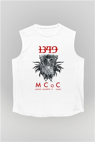 1349 Grubu Beyaz Unisex Kolsuz Tişört