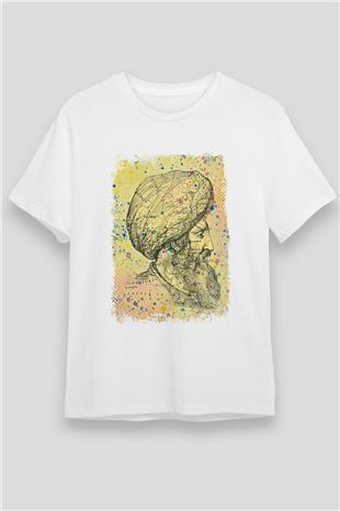 1453 Unisex Baskılı Beyaz Tişört - Tshirt