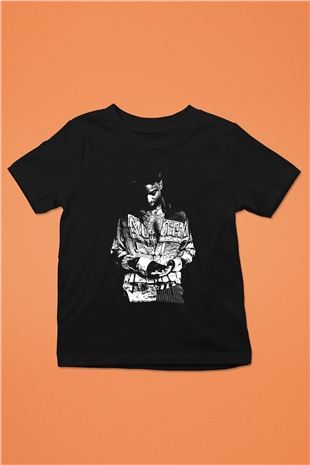 21 Savage Baskılı Unisex Siyah Çocuk Tişört - Tshirt