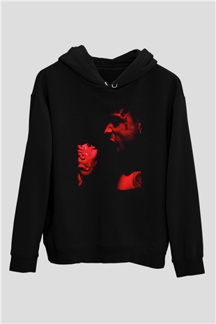 21 Savage Baskılı Unisex Siyah Hoodie