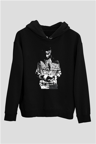 21 Savage Baskılı Unisex Siyah Hoodie