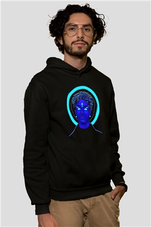 21 Savage Baskılı Unisex Siyah Hoodie