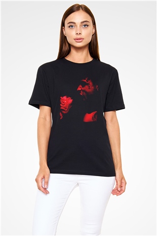 21 Savage Baskılı Unisex Siyah Tişört - Tshirt